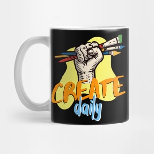 Create Daily inspiring Art Quote Mug